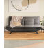 Canapé Clic-Clac Marquis – Couchage moelleux pour les petits espaces : Largeur:130, Longueur:190, Coloris:Enjoy fabric dark grey 24