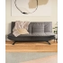 Canapé Clic-Clac Marquis – Couchage moelleux pour les petits espaces : Largeur:130, Longueur:190, Coloris:Enjoy fabric dark grey 24