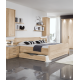 Lit Valencia – Style contemporain en finition bois