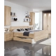 Lit Valencia – Style contemporain en finition bois
