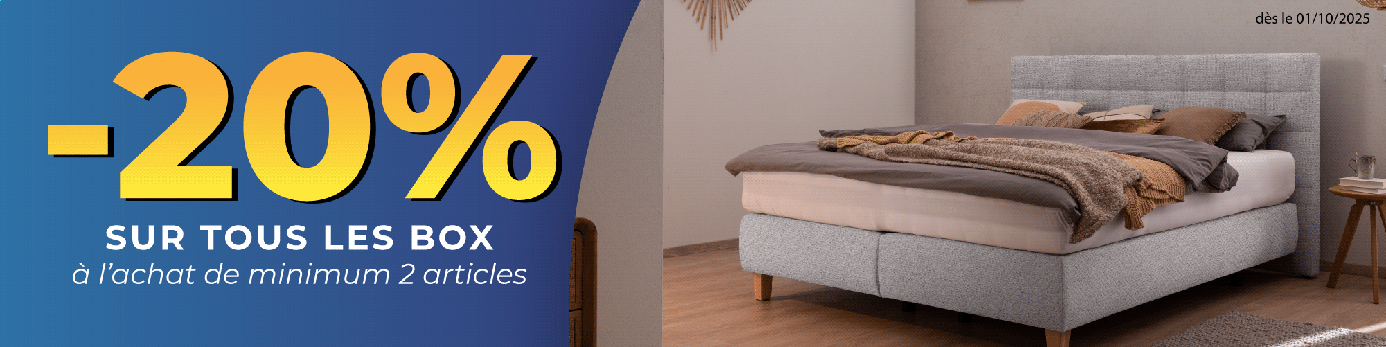 -20% à l'achat de 2 produits sur les Box 
