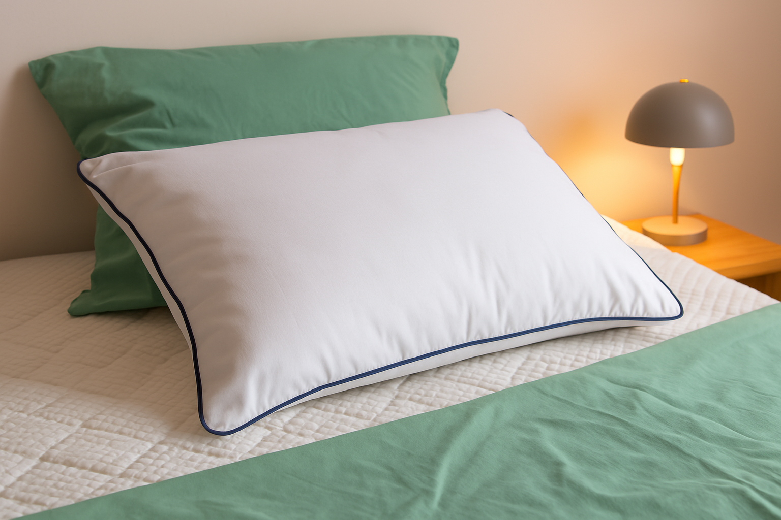 Oreiller disposé sur un lit illustrant le choix d'un bon oreiller
