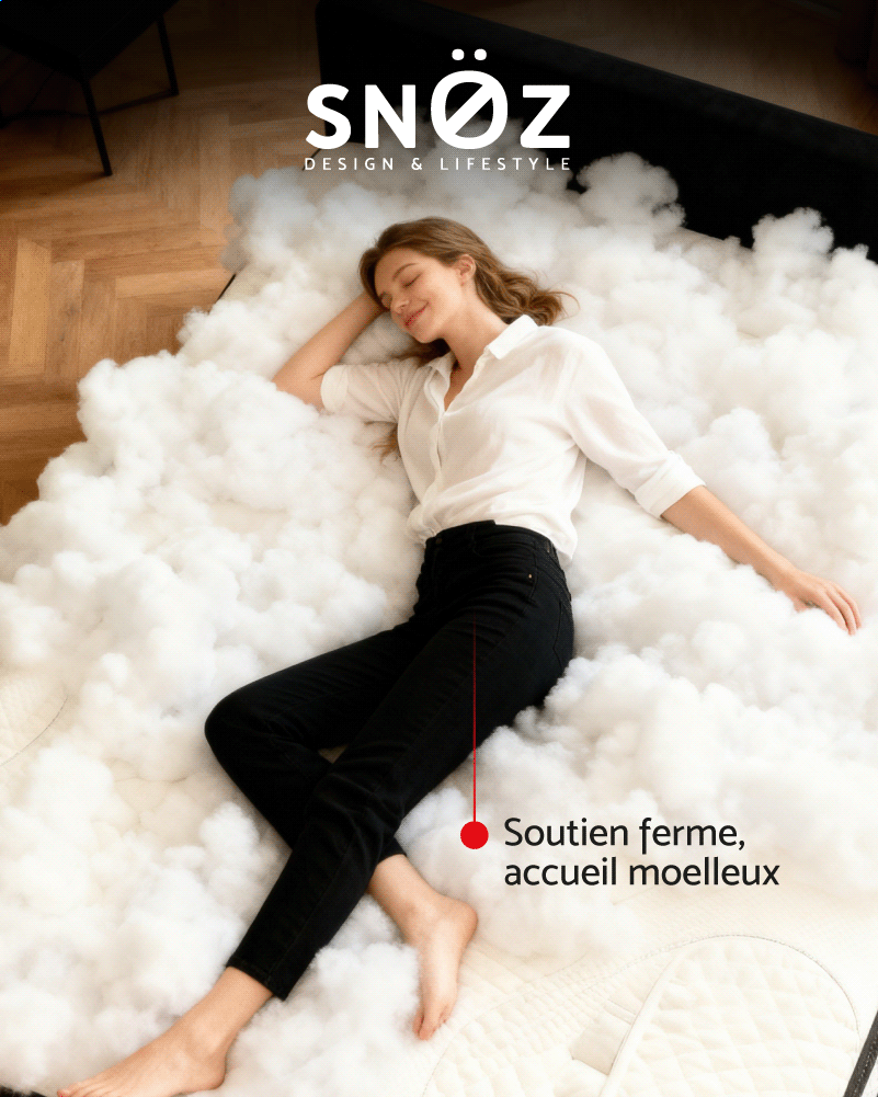 matelas représentant l'accueil moelleux avec un excellent maintien