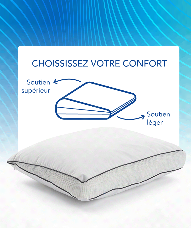 Oreiller Duo double face