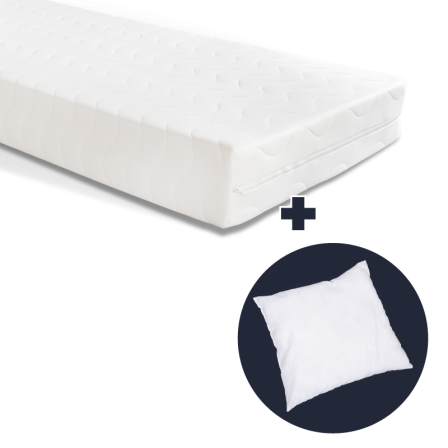 Matelas Calypso 160 x 200 cm  + 2 Oreillers Cosy