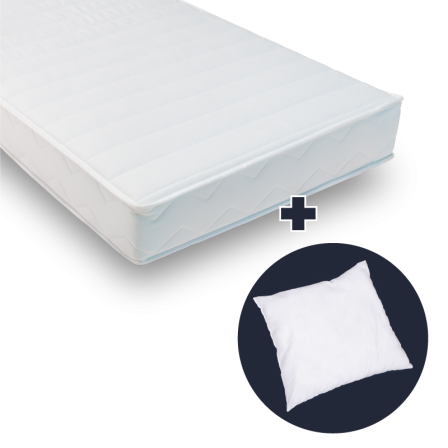 Matelas Léa 160 x 200 cm + 2 Oreillers Cosy