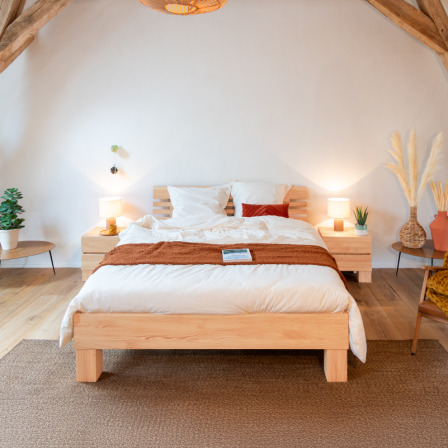 Lit en bois Premium 180 x 200 cm